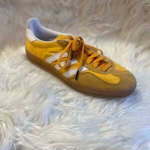 Adidas Yellow and White Casual Sneakers